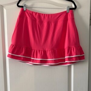 Gottex pink/coral Ruffle Hem skort
